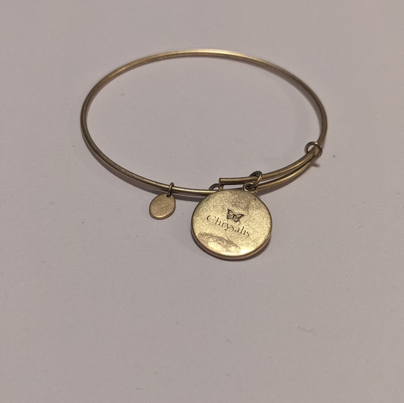 Chrysalis nautical charm bracelet bangle - adjustable gold tone - Picture 5 of 14